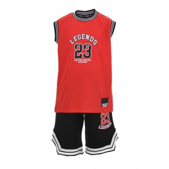 Παιδικό σετ για αγόρια Sprint κόκκινο- μαύρο