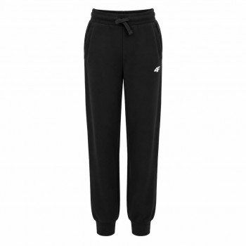 Παιδικό παντελόνι φόρμας για αγόρια 4F slim fit μαύρο
