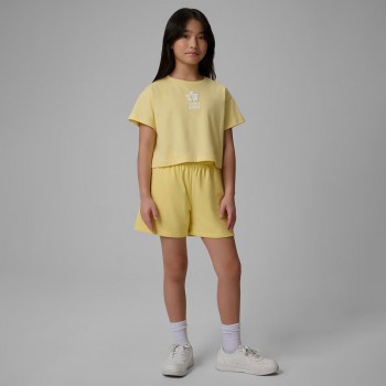 Παιδική μπλούζα για κορίτσια 4F κίτρινη