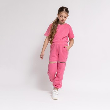 Παιδικό σετ φόρμα για κορίτσια Alice ροζ