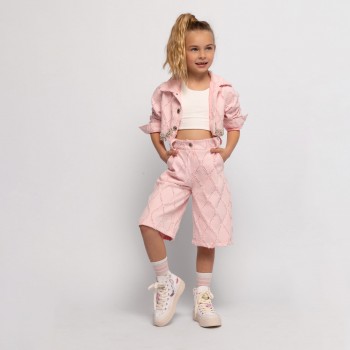 Παιδική βερμούδα  για κορίτσια Alice ροζ