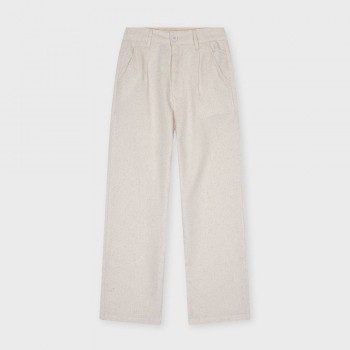 Παιδικό παντελόνι λινό για αγόρι Ativo μπεζ