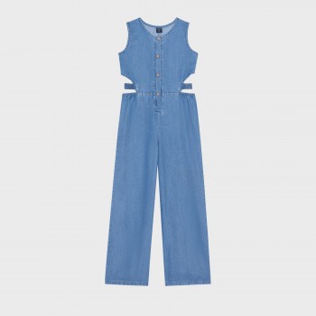 Παιδική ολόσωμη φόρμα για κορίτσια Ativo τζιν