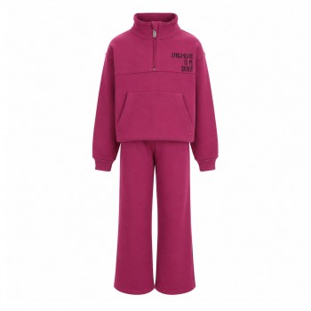 Παιδικό σετ φόρμα φούτερ για κορίτσια Nekidswear μαντζέντα