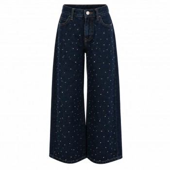 Παιδικό παντελόνι τζιν για κορίτσια Nekidswear μπλε
