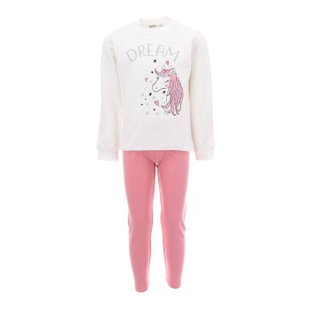 Σετ παιδικά ρούχα Nekidswear λευκό-ροζ 