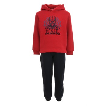 Παιδικό σετ φόρμα φούτερ για αγόρια Nekidswear κόκκινο-μαρέν