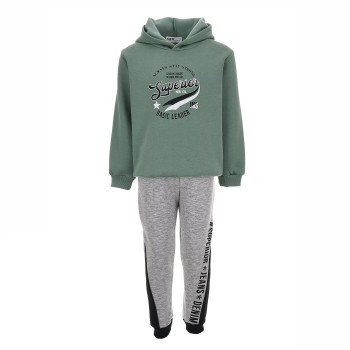 Σετ Φόρμα Παιδική Nekidswear χακί-μελανζέ