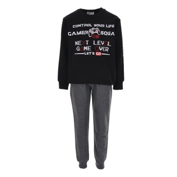 Παιδικό σετ φόρμα για αγόρια Nekidswear μαύρο- ανθρακί