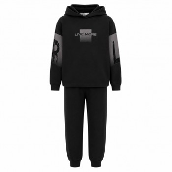 Παιδικό σετ φόρμα φούτερ για αγόρια Nekidswear μαύρο