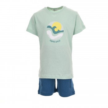 Παιδικό σετ για αγόρια Nekidswear λαχανί- ραφ