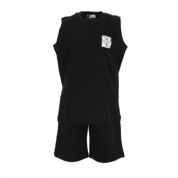 Παιδικό σετ με βερμούδα για αγόρια Nekidswear μαύρο