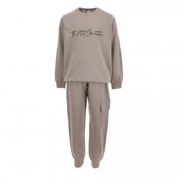 Παιδικό σετ φόρμα αχνούδιαστη για αγόρια Nekidswear έλεφαντ