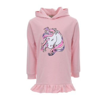 Φόρεμα New college ροζ φθινοπωρινό unicorn