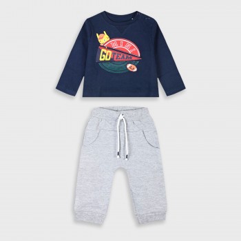 Παιδικό σετ φόρμα για αγόρια Energiers μαρέν-γκρι