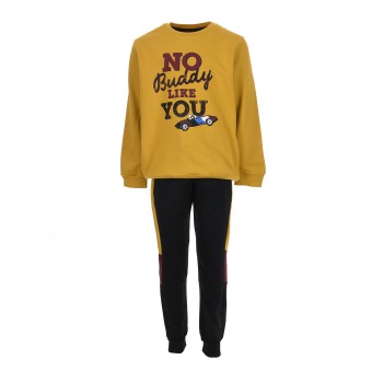 Παιδικό σετ φόρμα για αγόρια Energiers μουσταρδί-μαύρο