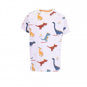 Παιδική μπλούζα για αγόρια Energiers με δεινόσαυρους λευκό