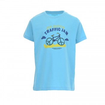 Παιδική μπλούζα για αγόρια Energiers με ποδήλατο γαλάζιο