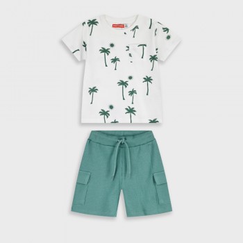 Παιδικό σετ  για αγόρια Energiers λευκό-πράσινο