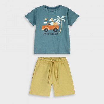 Παιδικό σετ για αγόρια Energiers μέντα-κάμελ