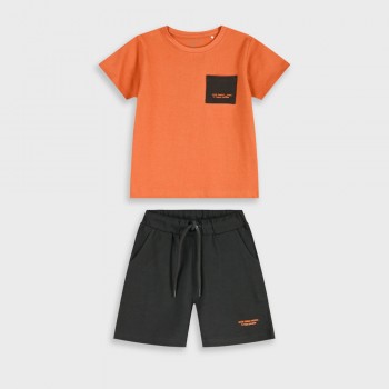 Παιδικό σετ  για αγόρια Energiers καφέ-ανθρακί