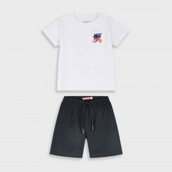 Παιδικό σετ για αγόρια Energiers λευκό-μαύρο