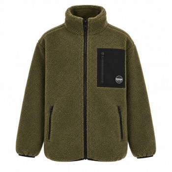 Παιδική ζακέτα fleece για αγόρια Energiers χακί
