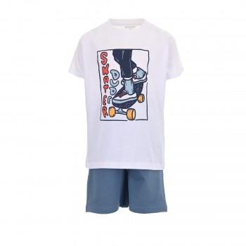Παιδική μπλούζα για αγόρια Energiers με στάμπα λευκό