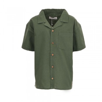 Παιδικό πουκάμισο  λινό για αγόρια Energiers χακί