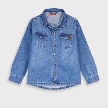 Παιδικό πουκάμισο τζιν για αγόρια Energiers