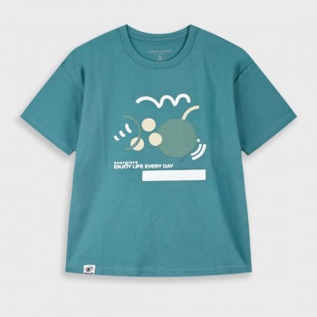 Παιδική μπλούζα για αγόρια Energiers μέντα