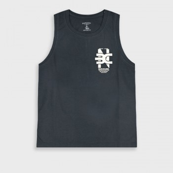 Παιδική αμάνικη μπλούζα για αγόρια Energiers μαύρη