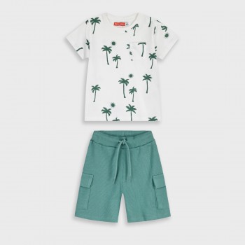 Παιδικό σετ για αγόρια Energiers λευκό- πράσινο