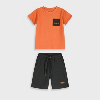 Παιδικό σετ για αγόρια Energiers καμηλό-ανθρακί