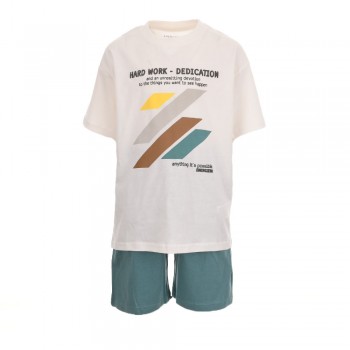 Παιδικό σετ για αγόρια Energiers λευκό-πράσινο