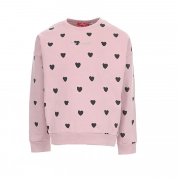 Παιδική μπλούζα για κορίτσια Energiers ροζ με καρδιές