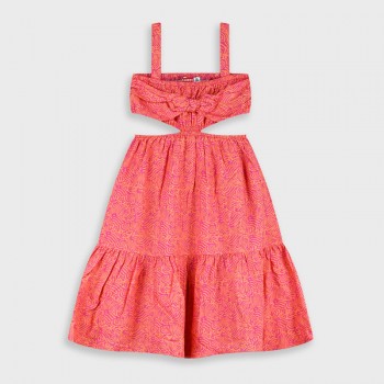Παιδικό φόρεμα για κορίτσια Energiers πορτοκαλί-φούξια