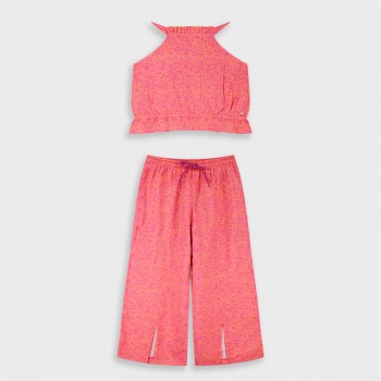Παιδικό σετ με παντελόνα για κορίτσια Energiers κοραλί