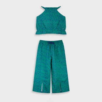 Παιδικό σετ με παντελόνα για κορίτσια Energiers πράσινο