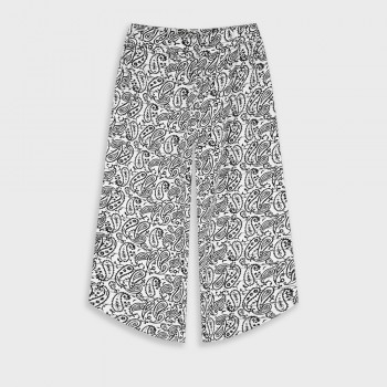 Παιδική παντελόνα για κορίτσια Energiers λευκό με print