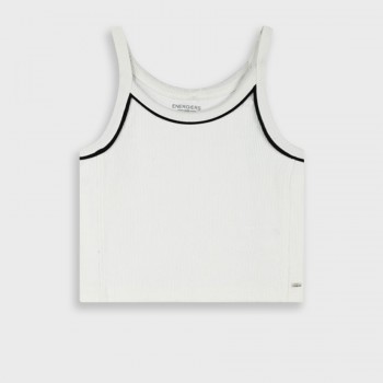 Παιδικό μπλουζάκι ριπ για κορίτσια Energiers λευκό