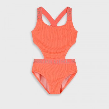 Παιδικό ολόσωμο μαγιό για κορίτσια Energiers κοραλί