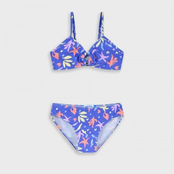 Παιδικό μπικίνι μαγιό για κορίτσια  Energiers μωβ με print