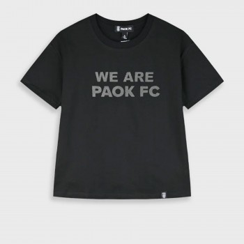 Παιδική μπλούζα PAOK FC για αγόρια μαύρο