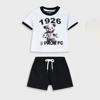 Παιδικό σετ PAOK FC για αγόρια λευκό- μαύρο