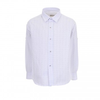 Παιδικό πουκάμισο για αγόρια Energiers με μοτίβο λευκό