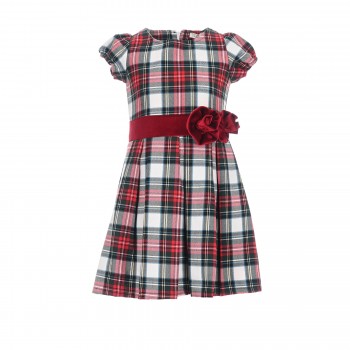 Παιδικό φόρεμα για κορίτσια Energiers κόκκινο καρό