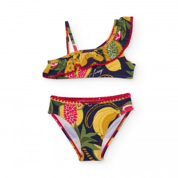Παιδικό μαγιό μπικίνι για κορίτσια Nathkids tropical print