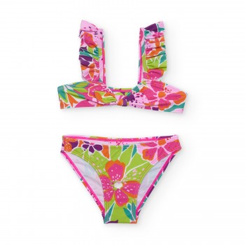 Παιδικό μαγιό μπικίνι για κορίτσια Nathkids ροζ φλοράλ