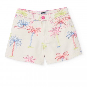 Παιδικό σορτς για κορίτσια Nathkids άσπρο